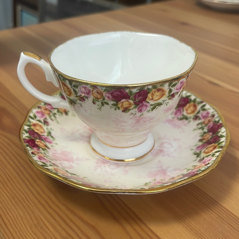 Old Country Roses Tea and Saucer Set